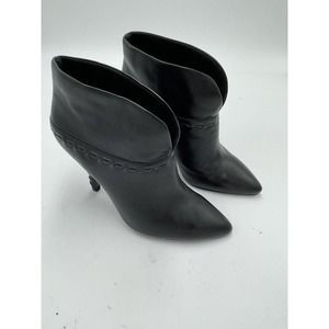 Nine West Booties Black Pointed Toe Shoes Size 6M